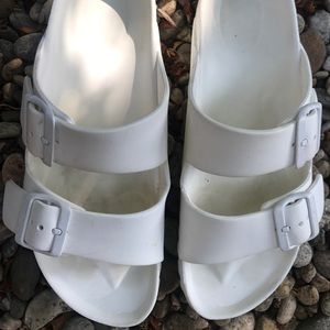 Eva white Birkenstocks 38 GUC